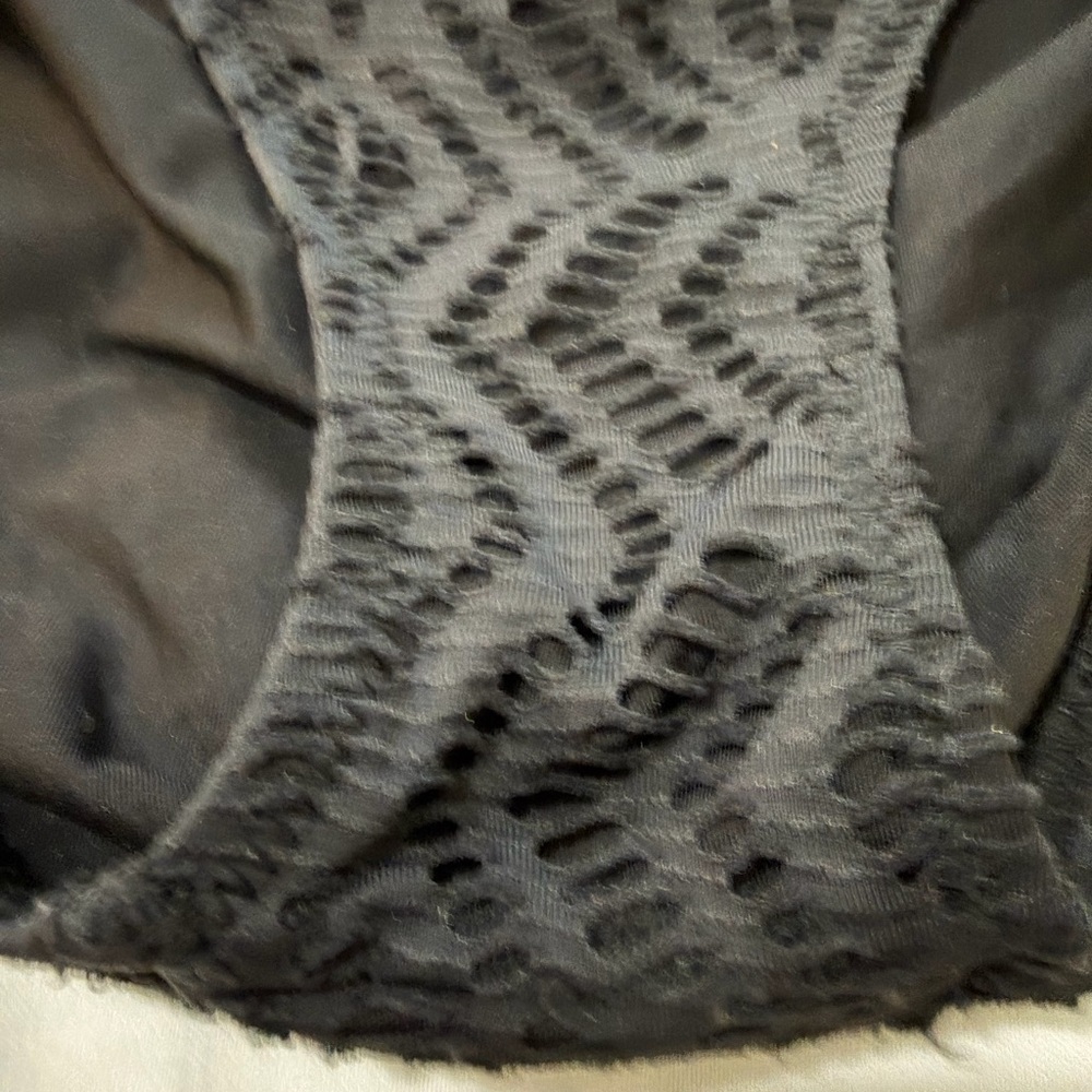 BECCA Black Patterned Bikini Bottom - Picture 3 of 9